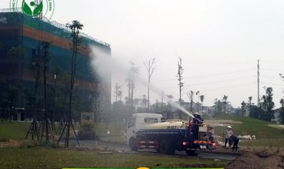 Cho thuê xe bồn chở nước tưới cây công ty Môi Trường Xanh an toà
