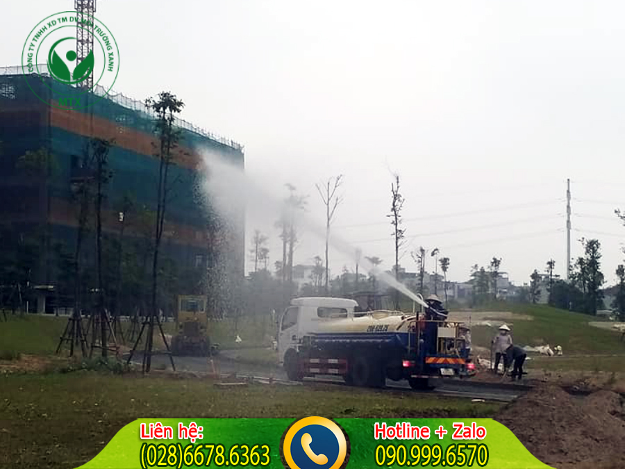Cho thu&ecirc; xe bồn tưới nước rửa đường MTX