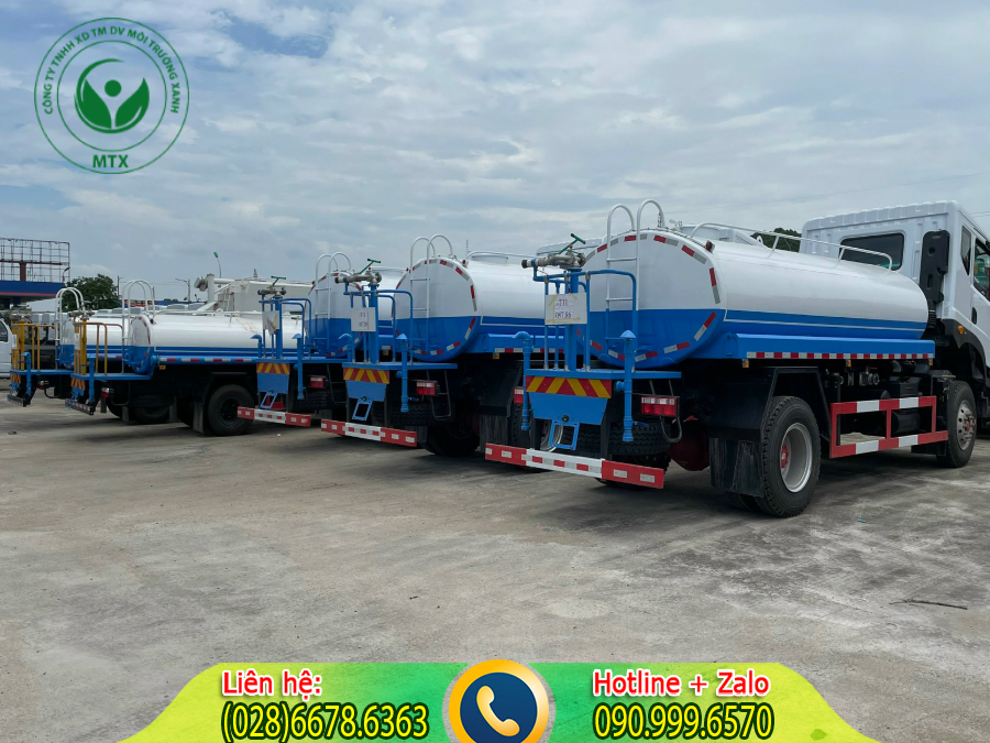 Cho thu&ecirc; xe bồn tưới nước rửa đường gi&aacute; rẻ