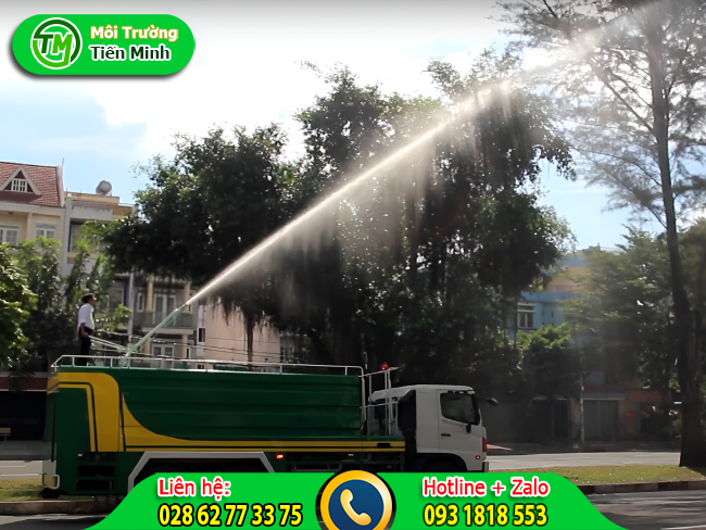 Cho thu&ecirc; xe bồn chở nước tưới c&acirc;y quy tr&igrave;nh nhanh ch&oacute;ng