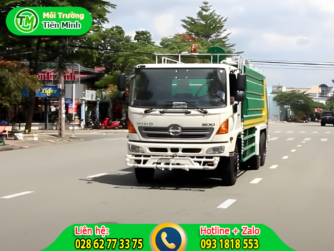 Cho thu&ecirc; xe bồn chở nước sạch