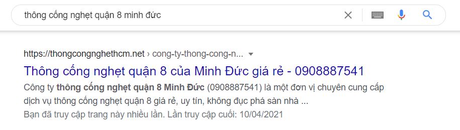 thông cống nghẹt quận 8 minh đức